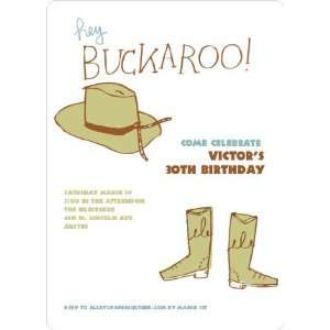  Hey Buckaroo Wild West Cowboy Party Invitations Health 
