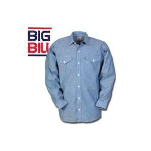 Big Bill Long Sleeve Chambray Work Shirt   Tall Length
