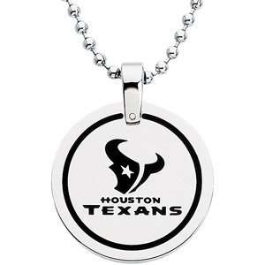 Clevereves Stainless Steel 28.00mm Houston Texans Team Name & Logo 