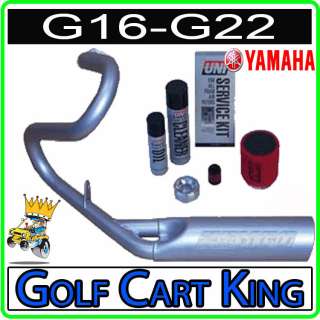 Yamaha G16,G19,G22,Drive Golf Cart Exhaust Header Kit  