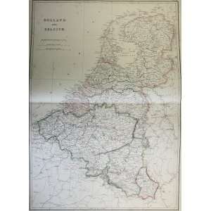  Blackie Map of Holland and Belgium (1860)
