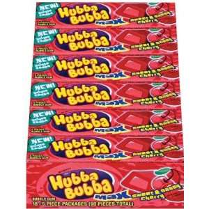 Hubba Bubba Max Sweet & Sassy Cherry Gum   18 Pack  