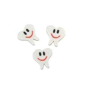  Tooth Smile Dental Eraser 1 in (4 Dozen) 