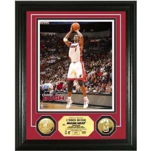  Miami Heat Chris Bosh 24KT Gold Coin Photo Mint Sports 