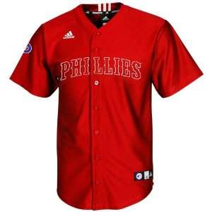   Phillies Youth Screen Print Jersey   Red