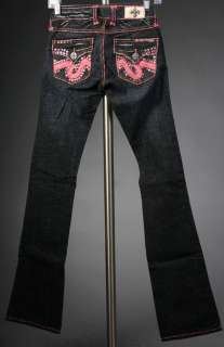 Laguna Beach Jeans womens LAGUNA BEACH Pink bootcut w/1G Crystals 