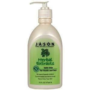   : JASON Natural Cosmetics Herbal Liquid Satin Soap, 16 Ounces: Beauty