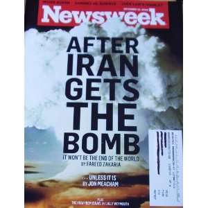   Magazine October 12 2009 After Iran Gets The Bomb 