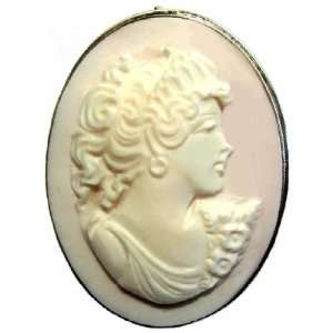  Cameo Pin Pendant Italian Sterling Silver Master Carved 