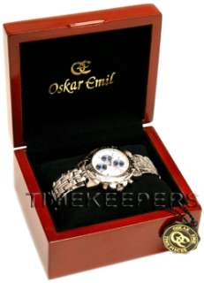 OSKAR EMIL Mens Gents Steel Chronograph Sports Watch  