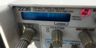 Tektronix Model 2236 100 MHz Oscilloscope Counter Timer Multimeter 