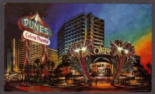 Dunes Casino Theatre Las Vegas Vintage 7x4 Postcard  
