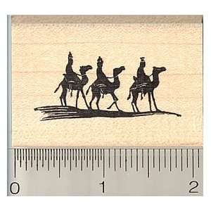   Wise Men Christmas Rubber Stamp   Wood Mounted: Arts, Crafts & Sewing
