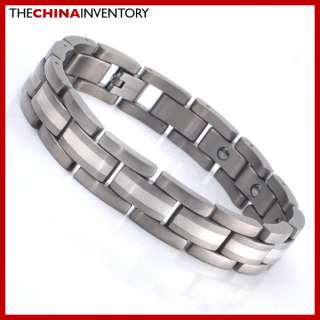 TITANIUM GERMANIUM BRACELET SILVER PLATED B2503  