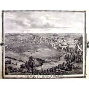  Birdseye View of the city of Decorah in Winnesheik County 