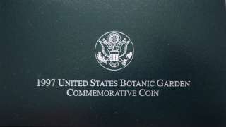 1997 UNITED STATES BOTONIC GARDEN PROOF SILVER DOLLAR. ORIGINAL MINT 