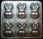 Wilton Cake Pan Mini Bunny Rabbit Easter Spring 1992