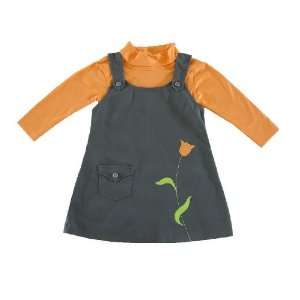   and Toddler Girls Olive Green Winter Jumper Dress Sizes 3M to 6T Baby