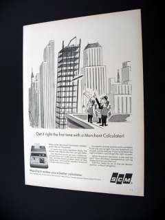 SCM Marchant Calculator 1967 print Ad  