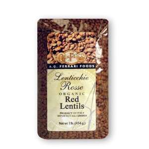 Dried Italian Red Lentils(Lenticchie Rosse) 1 lb.  Grocery 