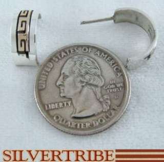 Navajo Sterling Silver 14K Gold Filled Hoop Earring  