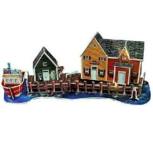  3d Puzzles Fancy Toy Creative Diy Cabin Manual Model: Toys 