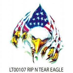 Rip N Tear American Eagle w/ USA Patriotic Flag Decal  