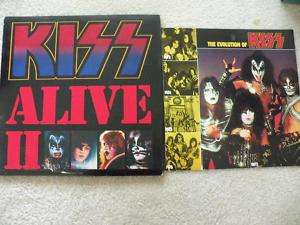 KISS ALIVE II VINYL 2LP 1977 WITH TATTOO SHEET AND BOOK  
