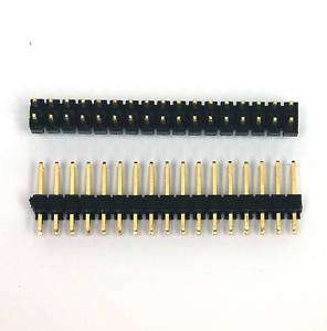 250 Gold plated Double Rows 2x17 pin 2.54mm Male Header  