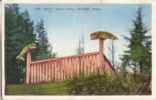Shakes Grave Totems Wrangell Alaska Postcard  