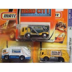 Matchbox Trash Titan Truck Variant Set The Action Waste Hero City #19 