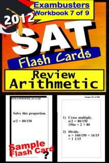 SAT Study Guide 2012 Arithmetic Review  SAT Math Flashcards  SAT Prep 