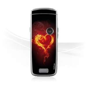  Design Skins for Nokia 6020   Flammenherz Design Folie 