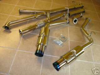Mitsubishi 3000GT VR4 GTO Catback Exhaust Systems Down Pipe + Test 