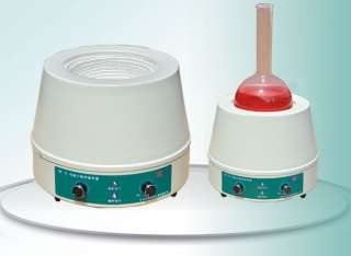 Thermostat Magnetic Stirrer & 1000ml Heating Mantle Heated Sleeves 
