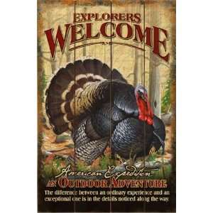 Wild Turkey Welcome Sign