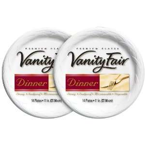  Vanity Fair Dinner Plates, 11, 14 ct 2 pack Health 