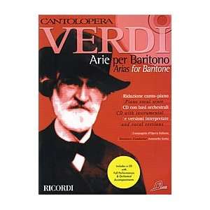 Verdi Arias for Baritone Book With CD
