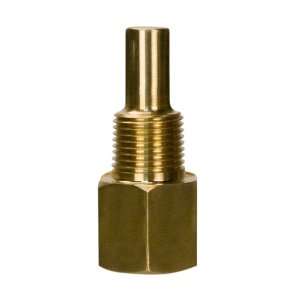 WIKA TH2R010BR Brass Threaded Thermowell Reduced Shank, 1 U 