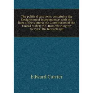   . from Washington to Tyler; the Farewell Addr Edward Currier Books