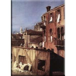   Yard (detail) 11x16 Streched Canvas Art by Canaletto
