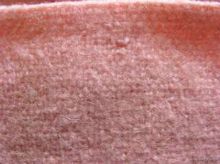   of Two 2 Twin Wool Peach Pink Blankets England ~ Cutter Crafts Fabric