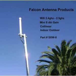   Outdoor Omni Directional 2.4 Ghz Wifi Mini, 8db Gain Antenna for Use