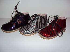 Nw Picaroz by Pazitos Buffalo Bootie (Cherry,Silver,Grape Zebra Print 