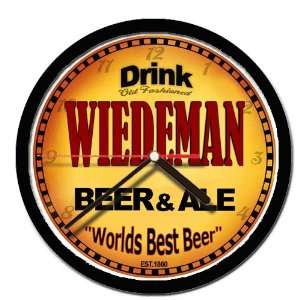  WIEDEMAN beer and ale cerveza wall clock: Everything Else