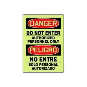 ADMITTANCE AND EXIT DANGER DO NOT ENTER AUTHORIZED PERSONNEL ONLY 
