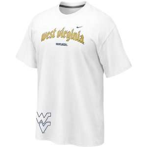 Nike West Virginia Mountaineers White Gothic Arch T shirt 