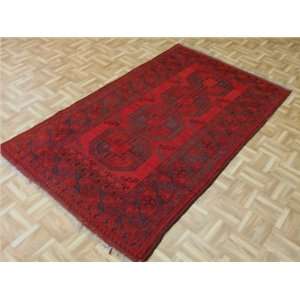    311 x 69 Red Hand Knotted Wool Kazak Rug: Furniture & Decor