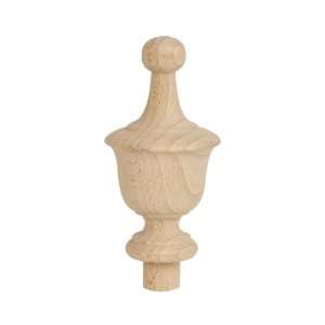  Whitewood Ball Top Finial