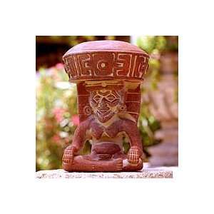  NOVICA Ceramic sculpture, Totonaca God of Fire